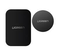 UGREEN Piastrine metalliche autoadesive per supporti magnetici per telefono - 2 pezzi - nera