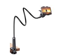 UGREEN Porta Cellulare da Tavolo, Supporto Telefono con Collo Dell'Oca, Regolabile 360 Gradi Compatible con iPhone 13 PRO Max, Galaxy A50 S20, Huawei P40 P30 e Altri Smartphone da 4 a 7.2" Nero