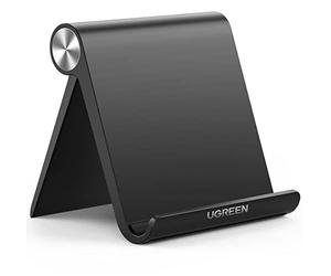UGREEN Porta Tablet Telefono, Supporto da Tavolo Regolabile, Compatibile con iPad, Samsung Tab S9 S8, Switch, iphone 17 Pro Max Air/16/15/14; Galaxy S25/S24 e Altri da 4'' a 11'' Nero