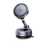 UGREEN Qi2 25W Caricatore Wireless da Auto Magsafe, Ventosa in Nanogel | Compatibile con iPhone 17/16/15/14/13/12 Pro Max Air Plus, Supporto Ricarica Magnetica Braccio Estensibile e Rotazione 360°