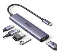 UGREEN Revodok 105 Hub USB C HDMI 4K PD 100W Carica 5 in 1 Adattatore Type C Docking Station Compatibile con MacBook Pro Air M3 M2 M1, iPad, iPhone 16 Plus Max, Galaxy S24