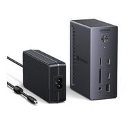UGREEN Revodok MAX Docking Station Thunderbolt 4 Doppio Schermo Estensione | 13 in 1, 2 TBT4, 1 DisplayPort, 40Gbps, Dual 4K 60Hz, Singolo 8K 30Hz, RJ45 1GbE, PD 96W Ricarica, SD, TF, Audio 3,5mm