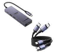 UGREEN Revodok Pro 106 10Gbps Hub USB C HDMI 4K 60Hz con UGREEN 2Pack Cavo USB C 240W 2M