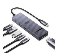 UGREEN Revodok Pro 1062 Hub USB C DisplayPort 4K 60Hz Adattatore USB C a 2A2C 10Gbps PD 100W 6 In 1 Docking Station USB C DP Compatibile con MacBook iPad Pro Air Surface iPhone 16 15 Galaxy S25
