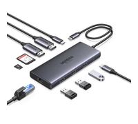 UGREEN Revodok Pro 210 Docking Station USB C 10 In 1 Doppio HDMI 8K30Hz 4K60Hz Hub Adattatore Type C Ethernet Gigabit PD 100W Lettore Schede SD TF Compatibile con MacBook Air M2 M1