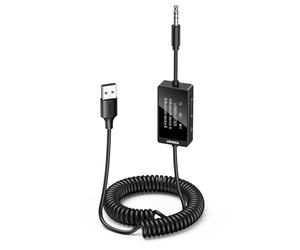 UGREEN Ricevitore Trasmettitore Bluetooth 5.4 Adattatore Bluetooth Audio | per Auto TV PC Altoparlante Amplificatore, Con Microfono Ausiliario da 3,5 mm E Schermo Lcd