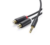 Ugreen Stereo 3.5mm Jack Maschio a 2 RCA Femmina Cavo Audio 20cm per iPod iPhone