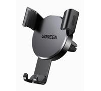 UGREEN Supporto Telefono Auto Gravità in Alluminio, Porta Cellulare Macchina per Bocchette d'Aria, Compatibile con iPhone 17 Pro Max Air/16/15/14; Galaxy S25/S24; google pixel 10/9/8, Nero