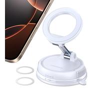 UGREEN Supporto Telefono Auto MagSafe 2 in 1 con Ventosa e Adesivo, Porta Telefono Auto Rotazione 360° per iPhone 17/17 Air/17 pro/17 Pro Max/16/15/14/13, per Cruscotto o Parabrezza,Bianco