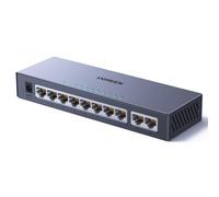 UGREEN Switch Ethernet Gigabit 10 Ports Hub RJ45 10 100 1000Mbps | Non Gestito RJ45 Plug and Play Scocca Metallica Ideale per Ufficio e Casa, per TV Portatile Switch Router Monitor NAS