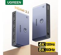 UGREEN Switcher HDMI 2.1 8K 60Hz 4K120Hz Switch compatibile HDMI 3 in 1 uscita con convertitore di telecomando per monitor Xbox PS5