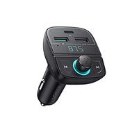 UGREEN Trasmettitore FM Bluetooth per Auto, 20W Caricabatterie Caricatore per Auto USB C PD e QC con Sistema Vivavoce, Lettore Musicale Bluetooth Wireless 5.0, Supporta Chiavetta USB e scheda TF
