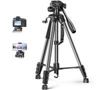 UGREEN Treppiede per Fotocamera con Altezza 53,5-175 cm, Treppiede per Fotocamera in Alluminio con Supporto per Cellulare e Borsa da Viaggio per DSLR Canon Nikon Action Camera