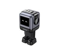 UGREEN Uno Caricatore USB C 65W GaN, Caricabatterie Robot a 3 Porte Carica Rapida Compatibile con MacBook PRO, iPhone 16 Plus Pro Max, Galaxy S24/S23, Pixel 8, Steam Deck, ROG Ally ecc Nero