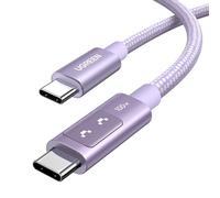 UGREEN Uno - Cavo da USB C a USB C, 100 W, ricarica rapida di tipo C con display a LED, cavo di ricarica USB C per iPhone 16 Pro Max, MacBook Pro, iPad Pro, Galaxy S25, Pixel, Chromebook, Dell, 2 m