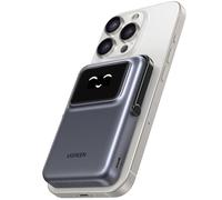 UGREEN Uno Qi2 15W Power Bank Magnetico 10000mAh, Caricatore Portatile Wireless PD 20W con Display e Supporto, Compatibile con iPhone 16/15/14/13/12 Mini Plus PRO Max (Nero)