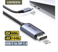 UGREEN USB C a 8K Displayport 1.4 per Macbook Pro iPad compatibile con Thunderbolt 3/4 cavo da USB tipo C a Displayport 32.4Gbps