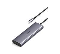 Ugreen USB-C Hub 10 in 1 Adapter Grau 1GbE 15601