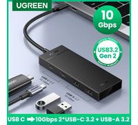 UGREEN USB C HUB 10Gbps Type-C 3.2 Gen2 USB Splitter USB C USB A Hub 4 porte USB 3.2 per MacBook Pro Air Type C adattatore multiporta