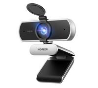 UGREEN Webcam 2K 30FPS Full HD Webcam USB per computer Messa a fuoco fissa Plug and Play per Windows MacOS Linux Streaming Youtube Skype Call Video Zoom Video Conferenze(Grigio Argento)
