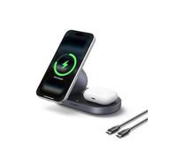 UGREEN Zapix 2 in 1 Caricatore Wireless iPhone Magsafe Qi2 15W (Grigio)