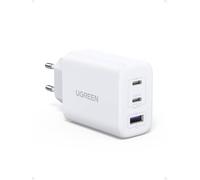 UGREEN Zapix 65W Caricatore USB C Ricarica Rapida 3 Porte (Bianco) | PD 3.0 PPS 25W Compatibile con iPhone 17 Pro Max Air 16 15 14 13 Galaxy S26 Pixel 10 Pro iPad MacBook M5 M4 Steam Deck