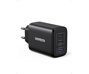 UGREEN Zapix 65W Caricatore USB C Ricarica Rapida 3 Porte (Nero)