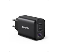 UGREEN Zapix 65W Caricatore USB C Ricarica Rapida 3 Porte (Nero) | PD 3.0 PPS 25W Compatibile con iPhone 17 Pro Max Air 16 15 14 13 Galaxy S26 Pixel 10 Pro iPad MacBook M5 M4 Steam Deck