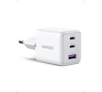 UGREEN Zapix Caricatore USB C 30W Carica Rapida GaN Alimentatore PD(Bianco) | 3 porte Compatibile con iPhone 17 Pro MAX Air 16 15 Galaxy S26 S25 Ultra A57 A16 Pixel 10 9 8 iPad MacBook Air Neo