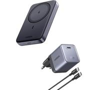 UGREEN Zapix Power Bank Magsafe 10000mAh + Nexode Air 65W Caricatore USB C con Cable USB C