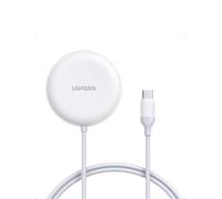 UGREEN Zapix Qi2 25W Caricatore Wireless iPhone MagSafe (Bianco) | Compatibile con iPhone 17 16 15 14 13 12 Air Plus Pro Max AirPods 4 3 Pro 3 2 1, Magnetico Ricarica Rapida con Cavo da 1,5 m