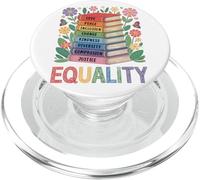 Uguaglianza Amore Pace Gentilezza Libro Fiori LGBT Pride Month PopSockets PopGrip per MagSafe
