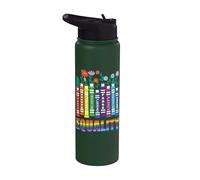 Uguaglianza dei diritti Libri Gentilezza Pace Amore Stainless Steel Insulated Water Bottle
