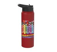 Uguaglianza dei diritti Libri Gentilezza Pace Amore Stainless Steel Insulated Water Bottle