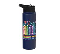 Uguaglianza dei diritti Libri Gentilezza Pace Amore Stainless Steel Insulated Water Bottle