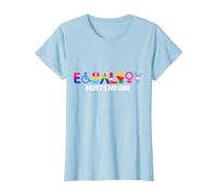 UGUAGLIANZA INCLUSIVA - Pride Rainbow Queer Lesbiche Gay LGBTQ+ Maglietta, Donna, Celeste, M