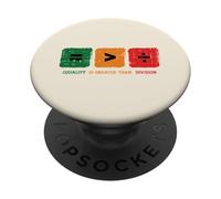 Uguaglianza maggiore della divisione Storia nera Uomini Donne Bambini PopSockets PopGrip Adesivo