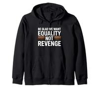 Uguaglianza Non Vendetta Black Pride Melanin Power Heritage Felpa con Cappuccio
