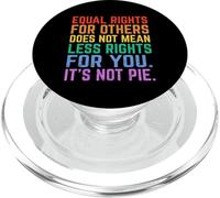 Uguali diritti per gli altri Non è torta Funny Equality Awarenes PopSockets PopGrip per MagSafe