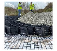 UGUGU Griglia Geocell in HDPE for Il Controllo dell'erosione di vialetti e pendii - Stabilizzatore di Ghiaia Alto 4" for Cortili e parcheggi(6m x 6m (20ft x 20ft) 10cm/4" High)