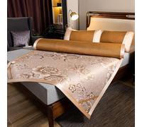 UGZPWQLNX Materasso rinfrescante in bambù, Bamboo Summer Sleep Mat Multicolor Multiple Sizes With Pillowcases