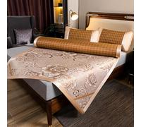 UGZPWQLNX Materasso rinfrescante in bambù, Bamboo Summer Sleep Mat Multicolor Multiple Sizes With Pillowcases