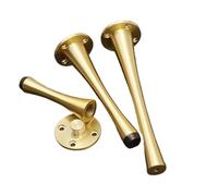 UGZPWQLNX Moderno divano metallo gambe, 2 Pcs Brass Furniture Legs Adjustable Gold 80-180mm(150mm)