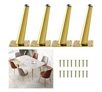 UGZPWQLNX Moderno divano metallo gambe, Metal Furniture Legs Multicolor 10-35cm 4 Pcs With Screws(Gold,12cm/4.7in)
