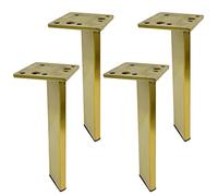 UGZPWQLNX Moderno divano metallo gambe, Stainless Steel Furniture Legs 4 Pcs Multicolor 10-100cm Protector Feet(Gold,60cm(23.6in))