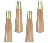 UGZPWQLNX Moderno divano metallo gambe, Wood Furniture Legs Pack Of 4 With Brass Mounting Hardware For Sofa Bed Cabinet 8-18cm(Straight,8cm)