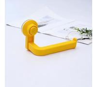 UGZPWQLNX un rullo di carta igienica montato sulla parete, Porta carta igienica da parete in PVC con ventosa, senza trapano, impermeabile, multicolore, 14,5x10 cm(Yellow)