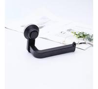 UGZPWQLNX un rullo di carta igienica montato sulla parete, Porta carta igienica da parete in PVC con ventosa, senza trapano, impermeabile, multicolore, 14,5x10 cm(Schwarz)