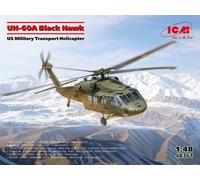 Modello Elicottero UH-60A BLACK HAWK US MILITARY Trasporto Elicottero |ICM|48