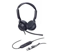 Yealink Auricolare cablato UH42 Dual Teams USB-C/USB-A Musica e Chiamate Nero